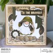 GNOME SOLDIER RUBBER STAMP